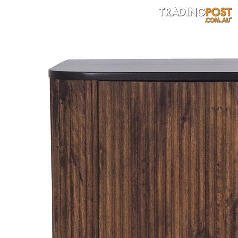 KAASNI Sideboard 160 cm Solid Mango Wood - Honey & Black - LX-2101 - 9334719011967