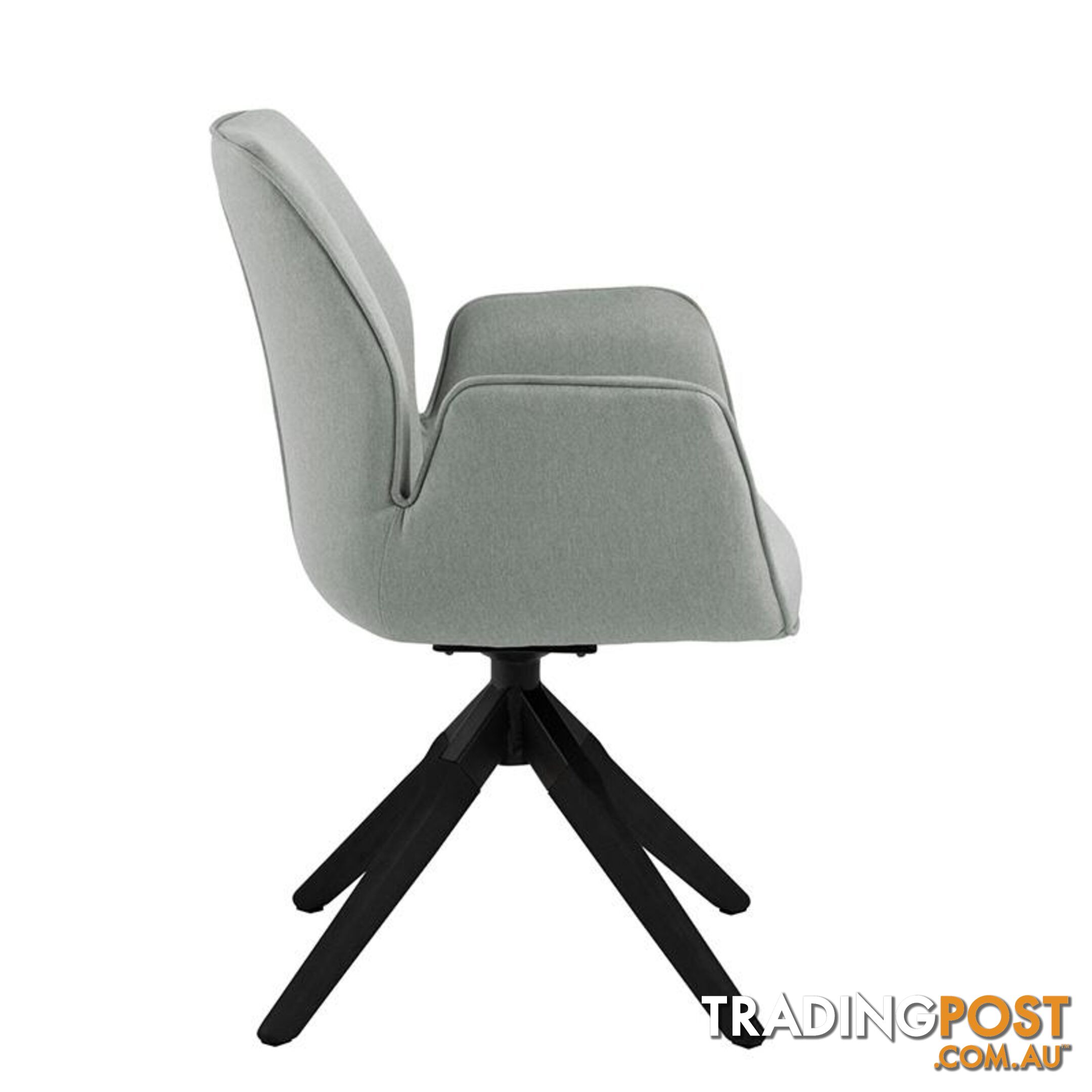 Arden Swivel Dining Chair - Grey & Black - AC-0000090270 - 5713941161680