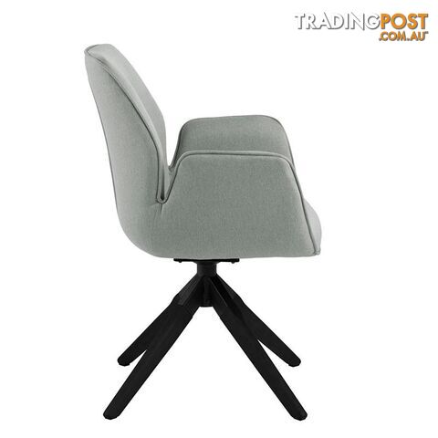 Arden Swivel Dining Chair - Grey & Black - AC-0000090270 - 5713941161680