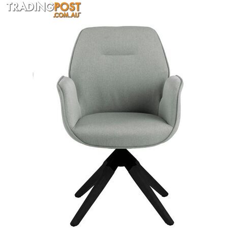 Arden Swivel Dining Chair - Grey & Black - AC-0000090270 - 5713941161680