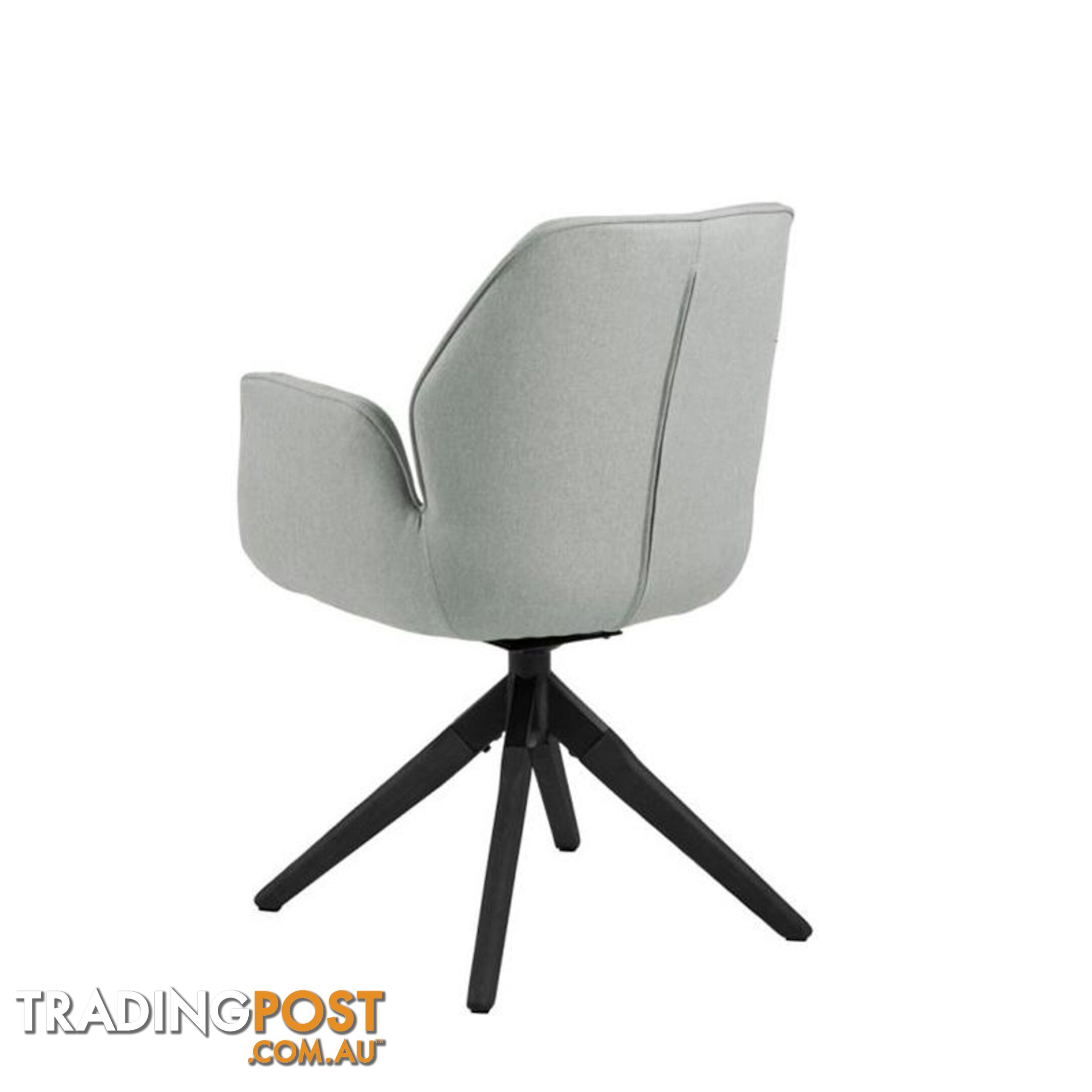 Arden Swivel Dining Chair - Grey & Black - AC-0000090270 - 5713941161680