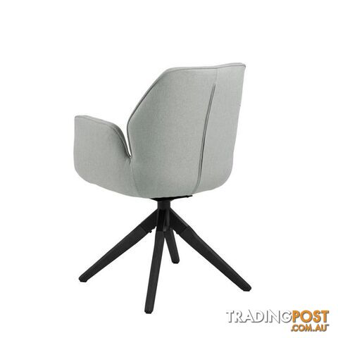 Arden Swivel Dining Chair - Grey & Black - AC-0000090270 - 5713941161680