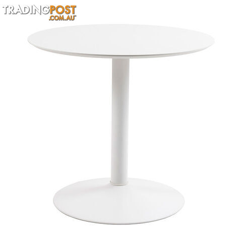 TITAN Round Dining Table 80cm - White - AC-H000021272 - 5713941186621