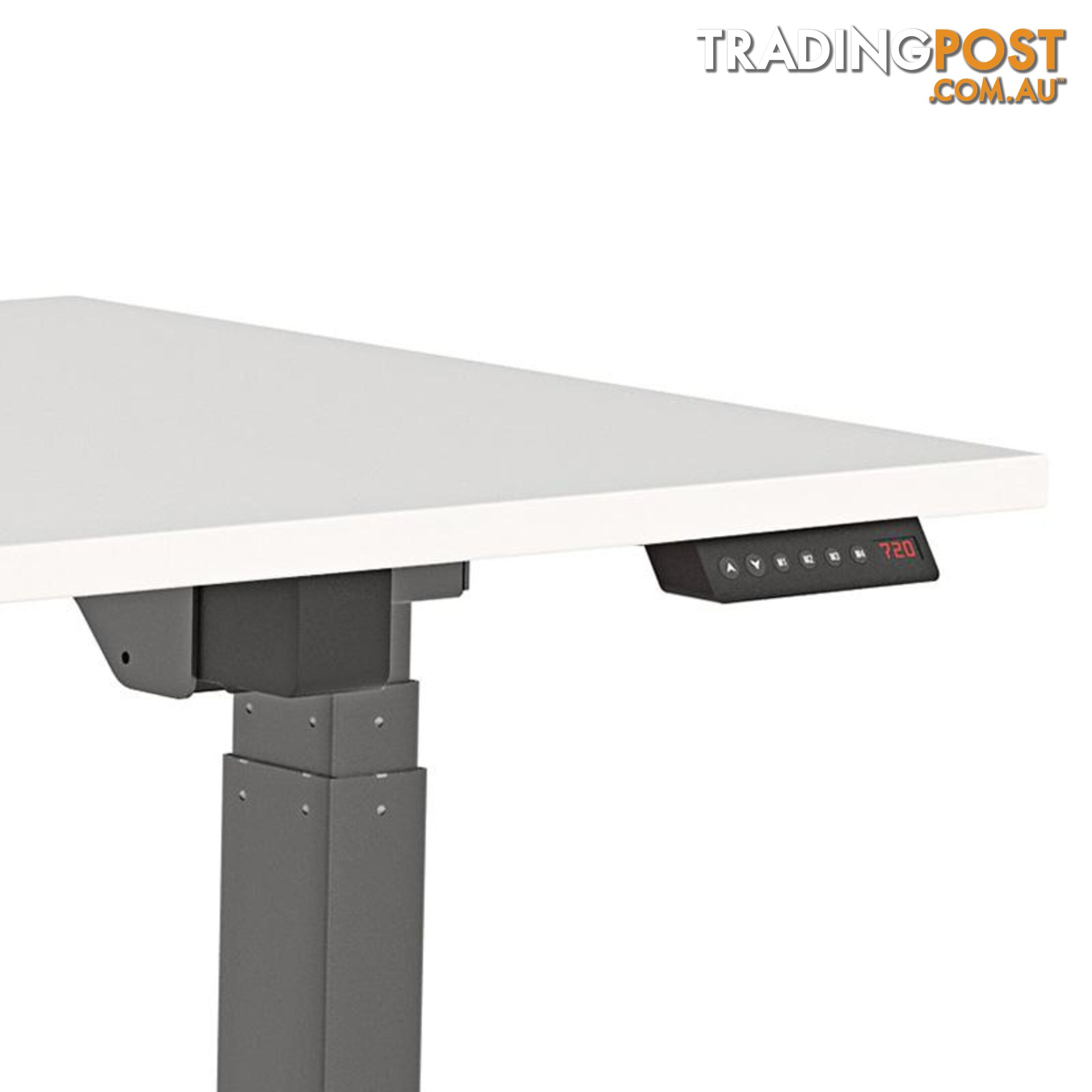 AGILE PRO Electric 2 Column Sit Standing Desk - 1200mm to 1800mm - White & White - OG_AGE2SSD139