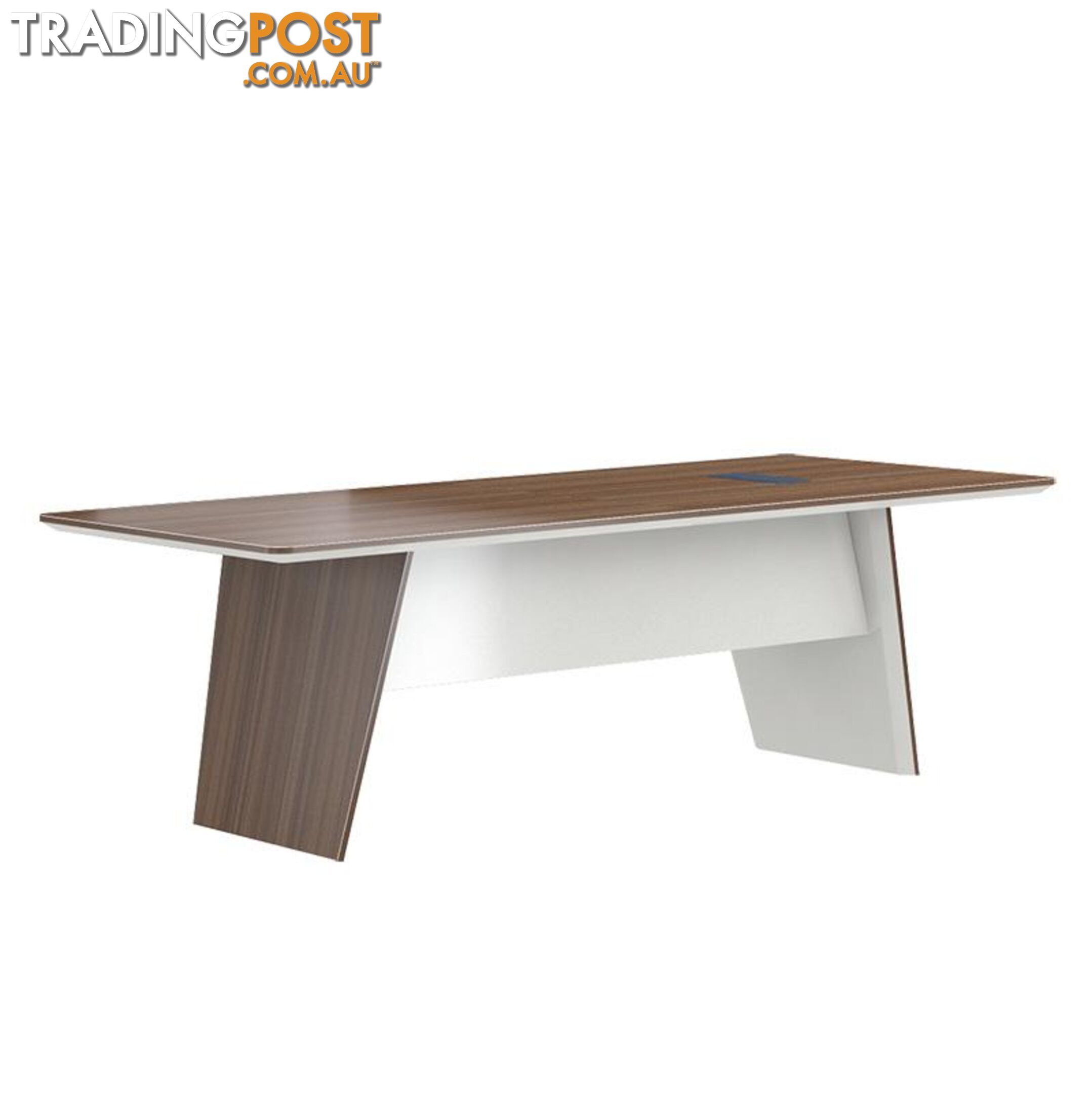 ANDERS Boardroom Table 2.4M - Australian Gold Oak & Beige - DF-TIAN-C0124 - 9334719011158