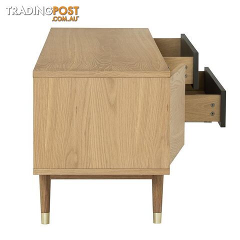 HOUSTON Entertainment TV Unit 200cm -  Natural & Grey - 336022 - 9334719003795