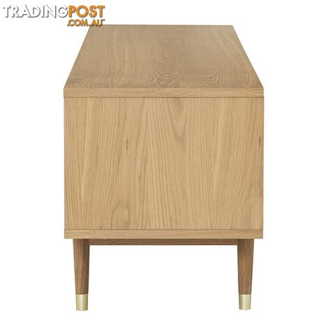 HOUSTON Entertainment TV Unit 200cm -  Natural & Grey - 336022 - 9334719003795