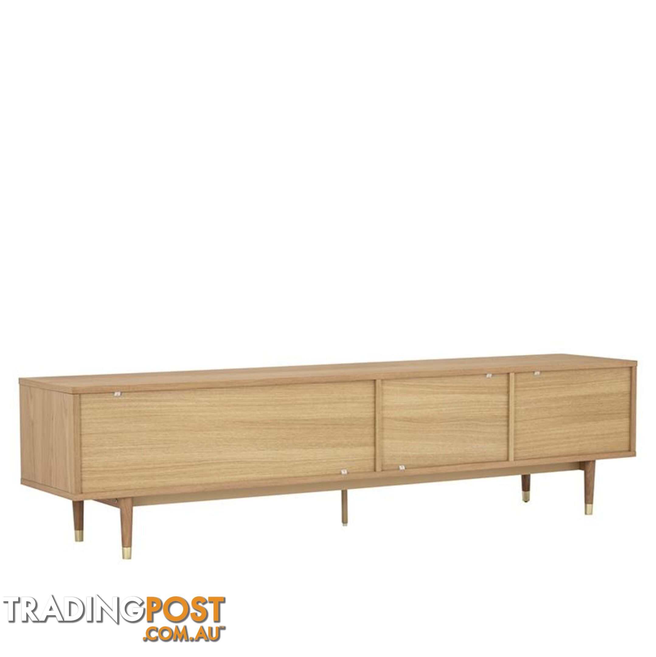 HOUSTON Entertainment TV Unit 200cm -  Natural & Grey - 336022 - 9334719003795