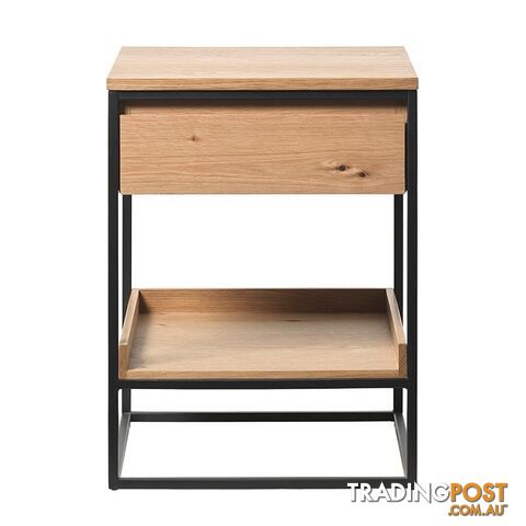 RIVOLI Side Table - Natural Oak / Black - 43371020 - 5704745097220