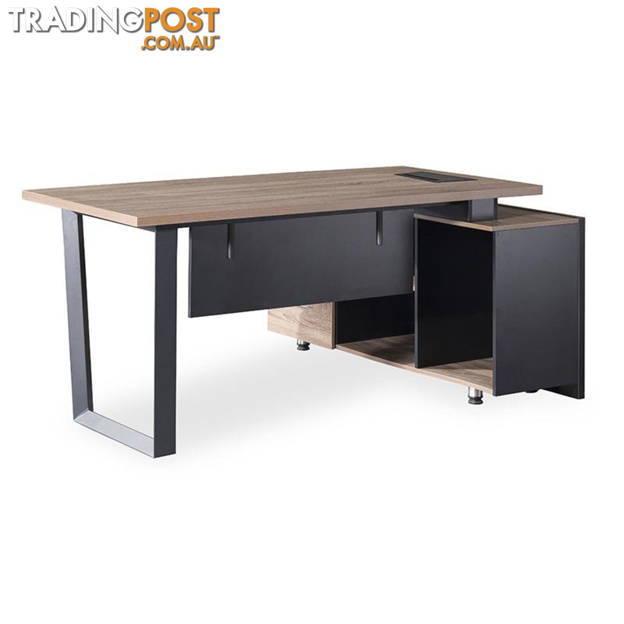 ADRIANO Executive Office Desk with Left Return 1.8M - Light Brown - WF-EW003-L - 9334719003825