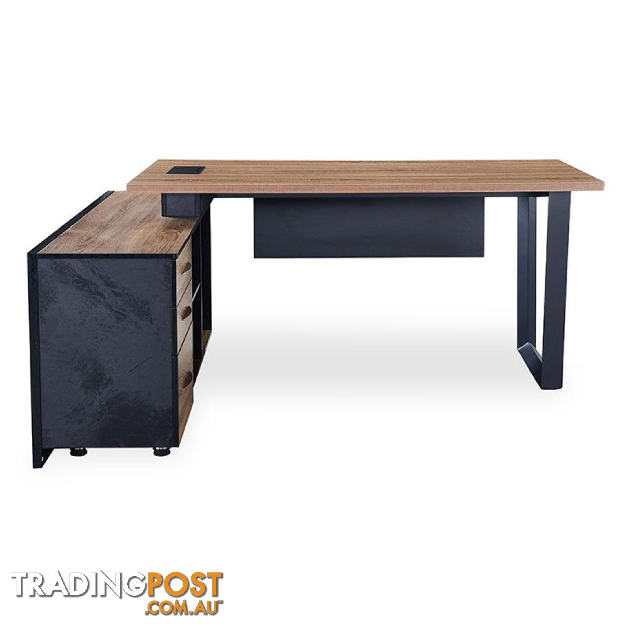 ADRIANO Executive Office Desk with Left Return 1.8M - Light Brown - WF-EW003-L - 9334719003825