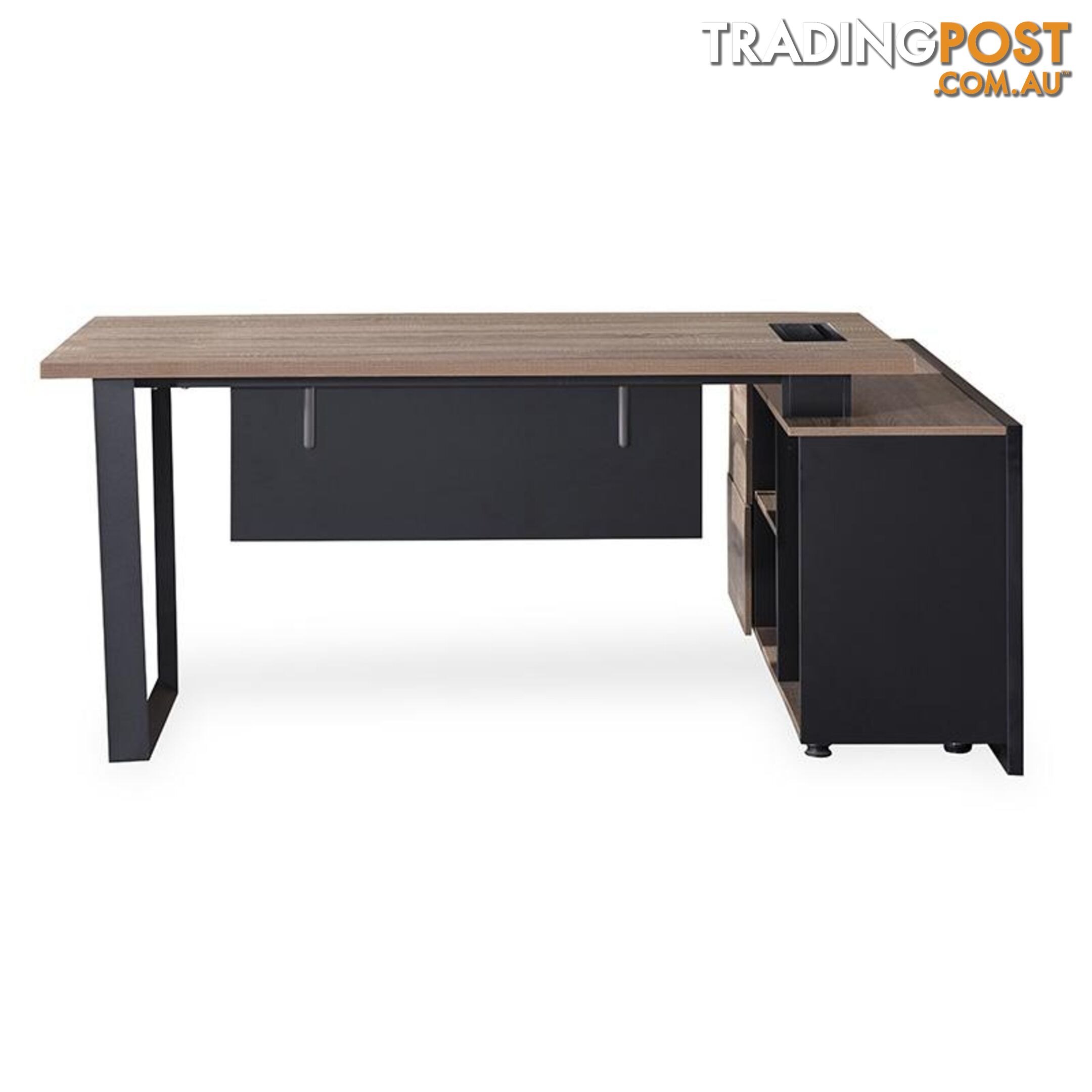 ADRIANO Executive Office Desk with Left Return 1.8M - Light Brown - WF-EW003-L - 9334719003825