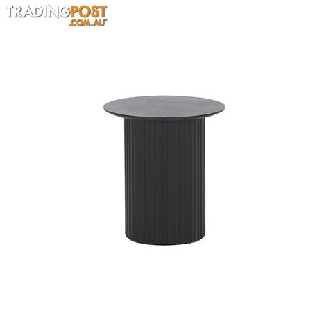 TULLY Round Side Table 45cm - Black - DI-J5814B-2 - 9334719012001