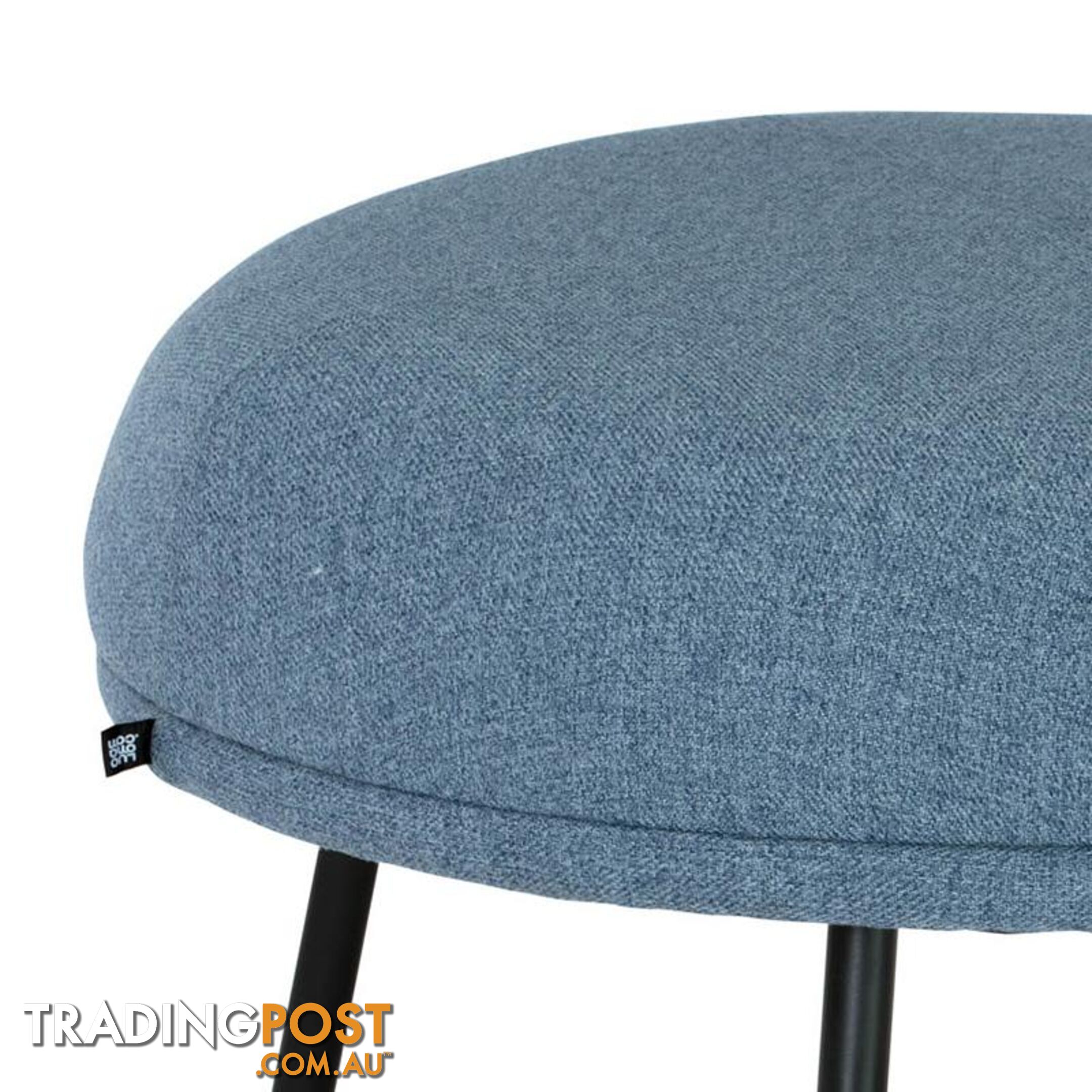 JUSTY Footstool/ Ottoman 63.5cm - Marble Blue - 236068 - 9334719007199