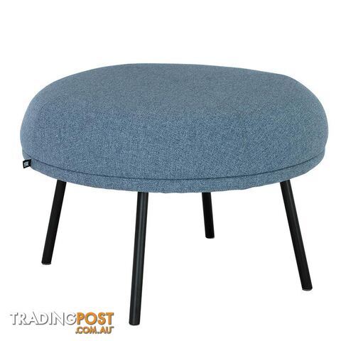 JUSTY Footstool/ Ottoman 63.5cm - Marble Blue - 236068 - 9334719007199