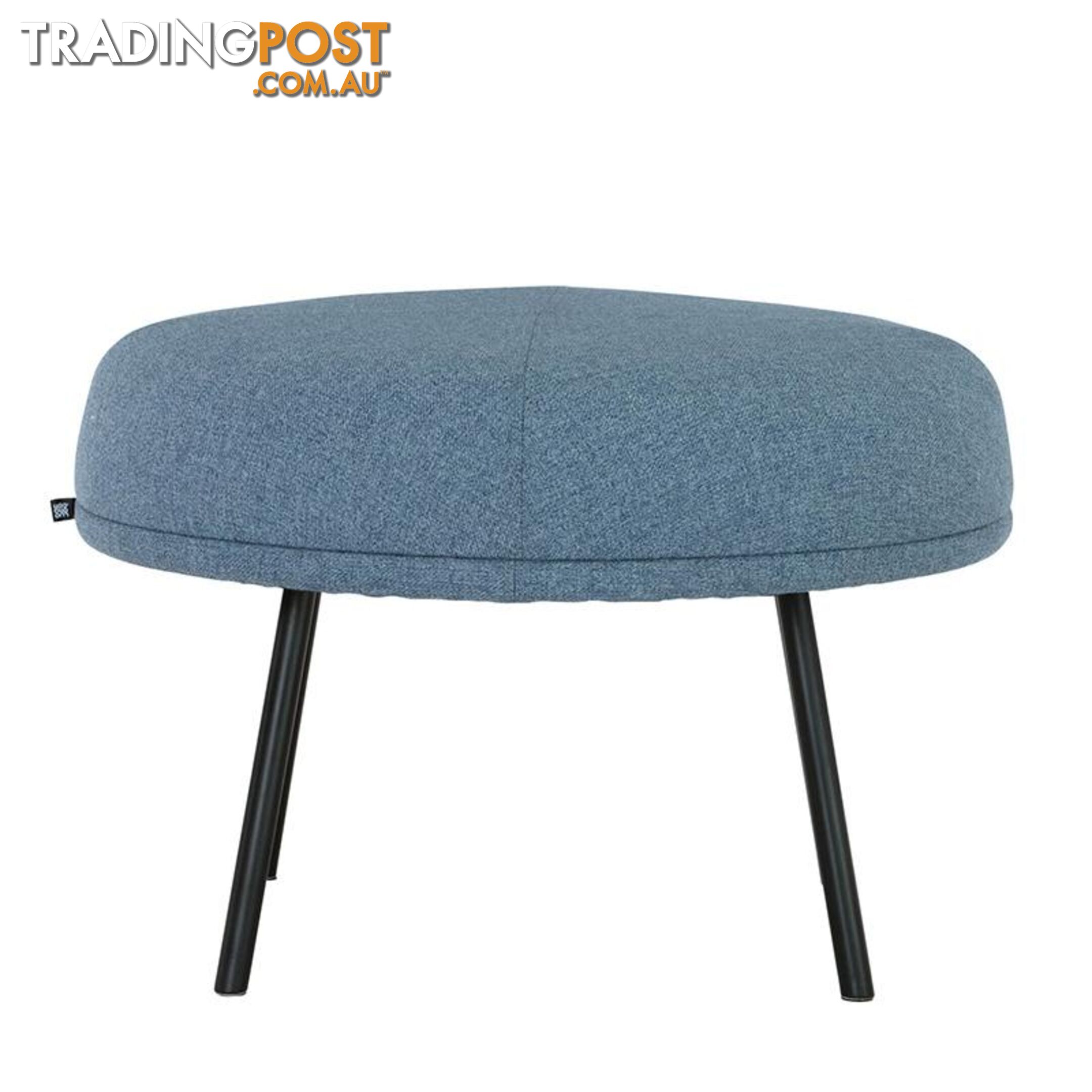 JUSTY Footstool/ Ottoman 63.5cm - Marble Blue - 236068 - 9334719007199