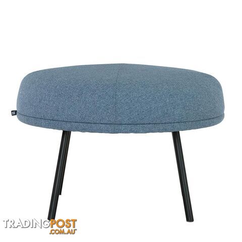 JUSTY Footstool/ Ottoman 63.5cm - Marble Blue - 236068 - 9334719007199