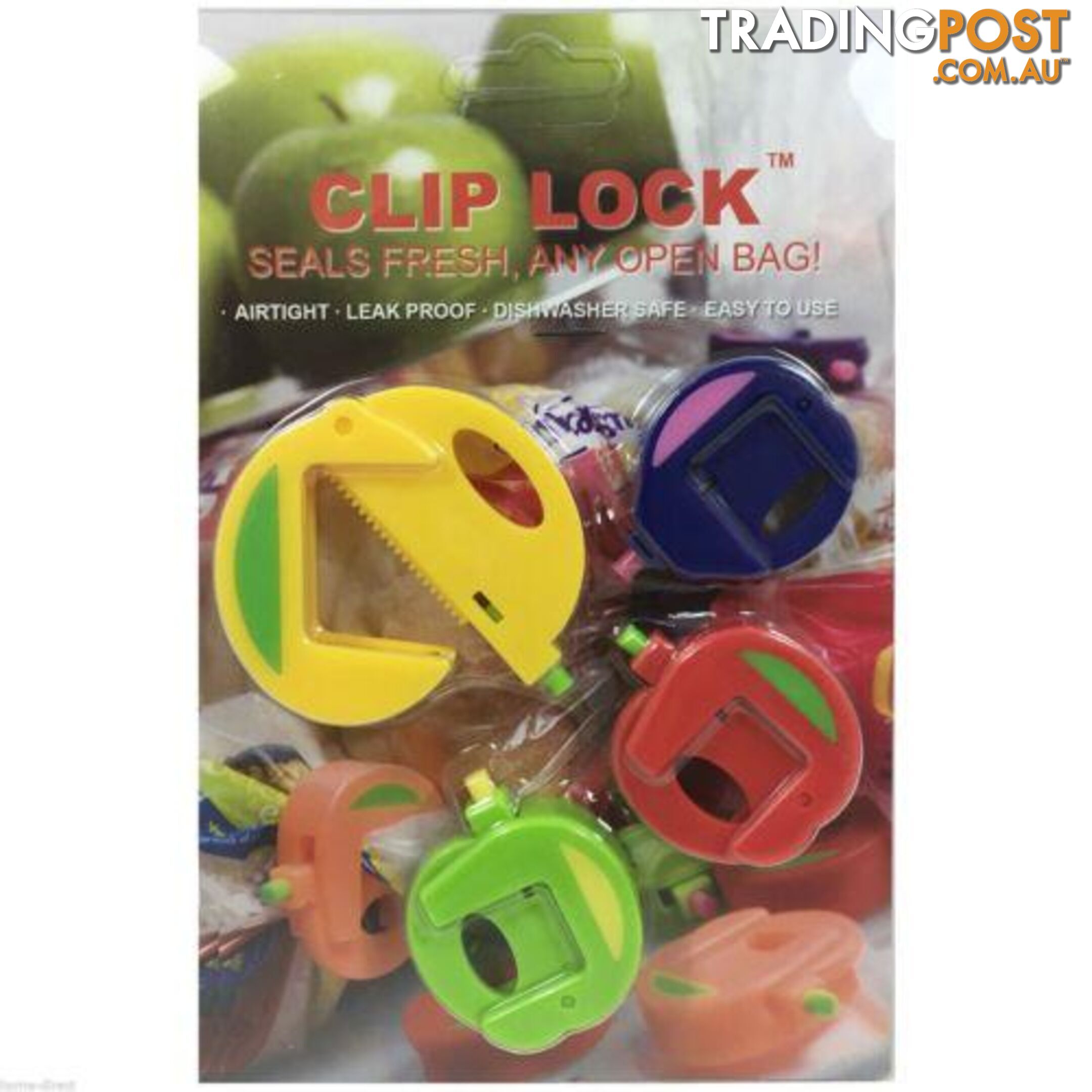 4pc Airtight Seal Food Bag Storage Sealing Clips Plastic Bags Ziplock Clip - KPL-001 - 9334719002231