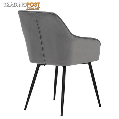 HAKON Dining Chair -  Grey & Black - 241247 - 9334719009704