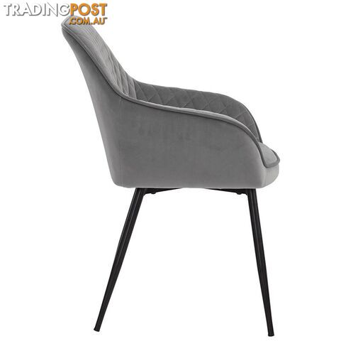 HAKON Dining Chair -  Grey & Black - 241247 - 9334719009704