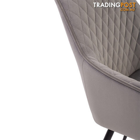 HAKON Dining Chair -  Grey & Black - 241247 - 9334719009704