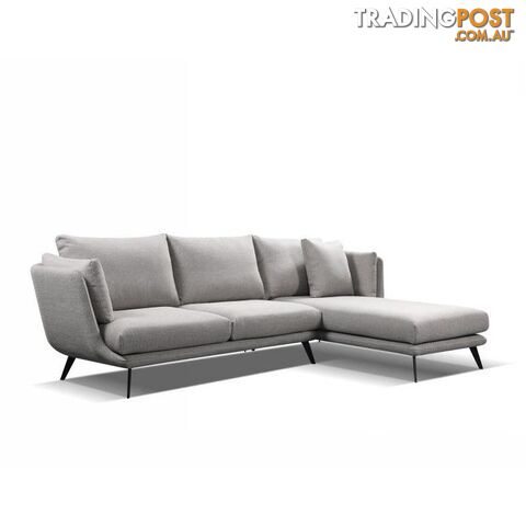 RANNI 3 Seater Sofa With Right Chaise - Warm Grey - HD-9551-R - 9334719001098