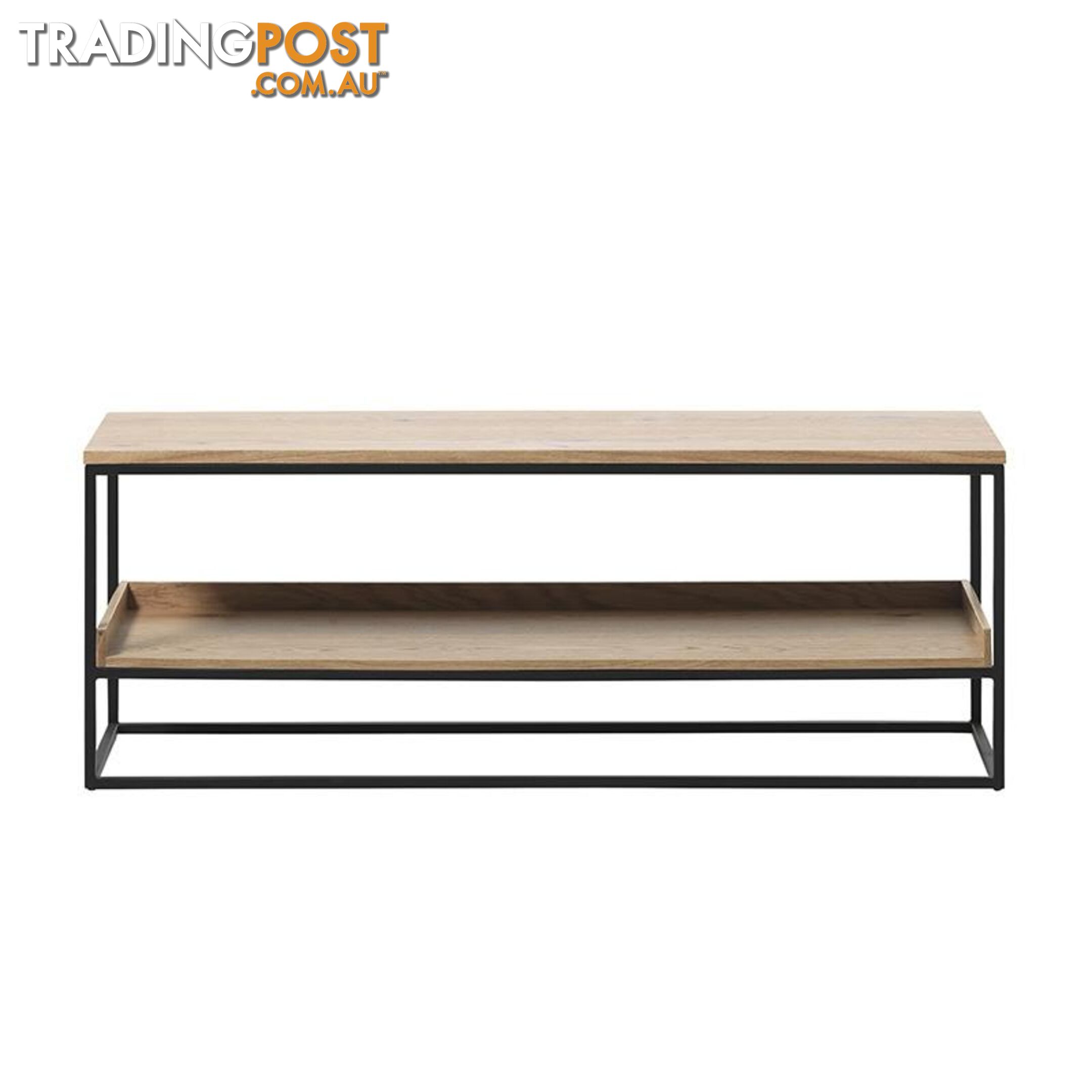 RIVOLI Bench 120cm - Natural/ Black - 43341020 - 5704745097091