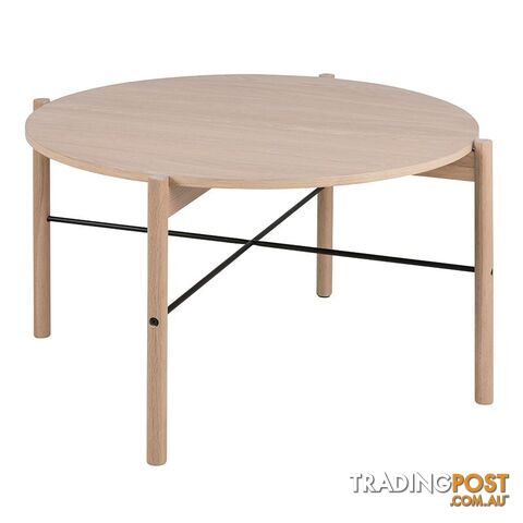ANTAL Round Coffee Table 80cm - Oak - AC-0000076569 - 5713941005144