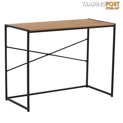 BRADFORD Study Desk 100cm - Natural & Black - 123009 - 9334719000350