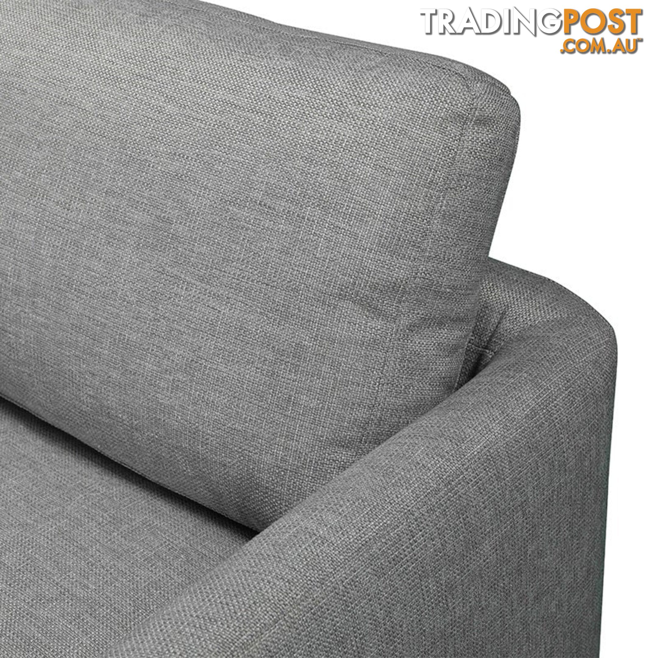 TIANA 3 Seater Sofa With Left Chaise - Grey - HD-2188-L - 9334719004785