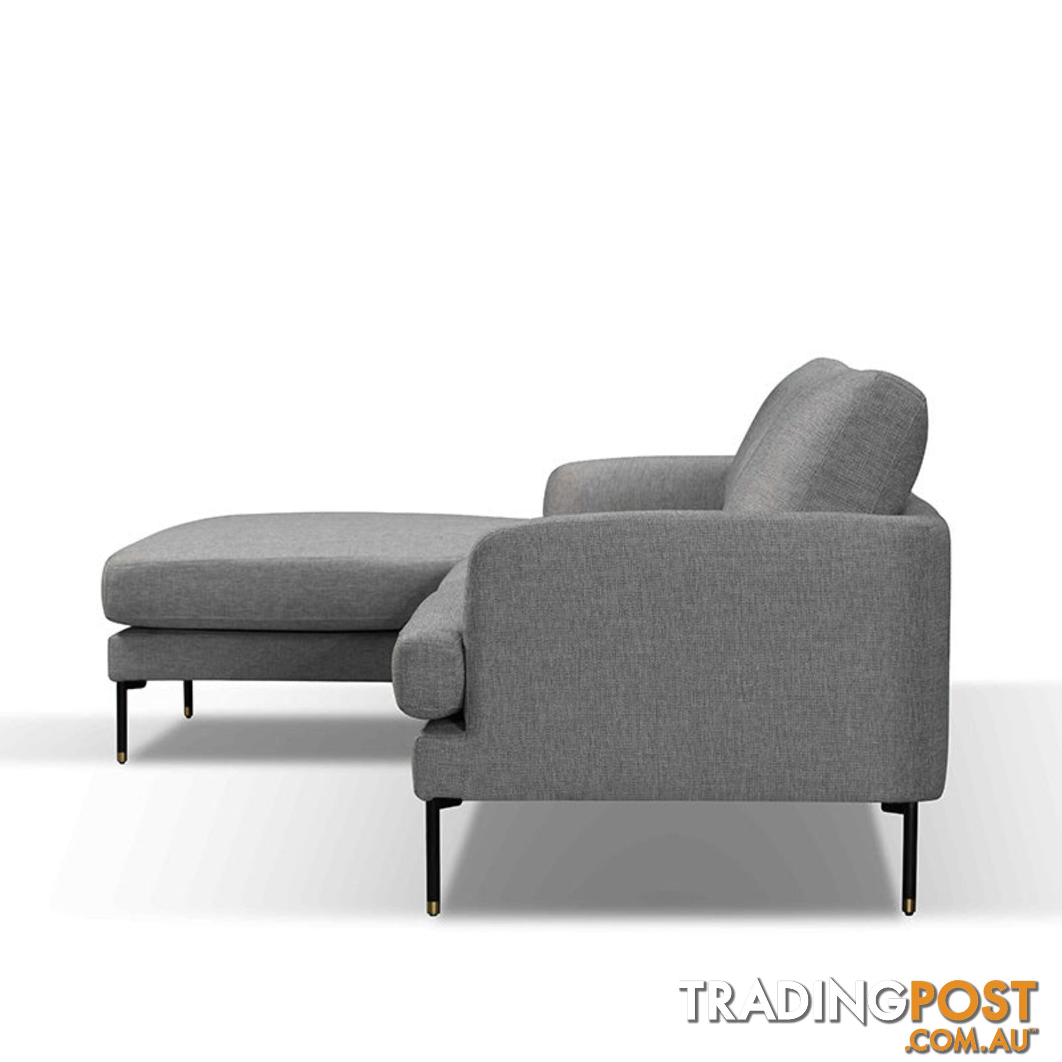 TIANA 3 Seater Sofa With Left Chaise - Grey - HD-2188-L - 9334719004785