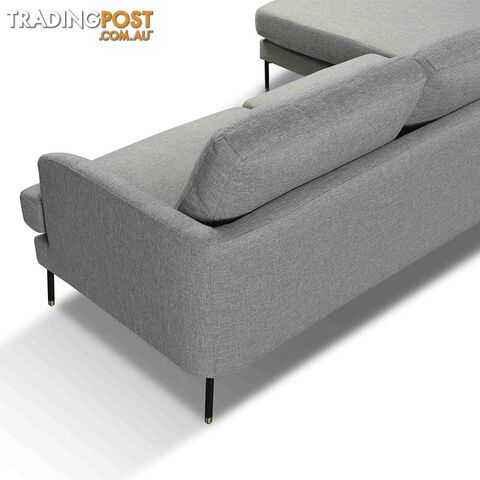 TIANA 3 Seater Sofa With Left Chaise - Grey - HD-2188-L - 9334719004785