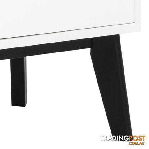 SABINE Sideboard 180cm - White/Black - AC-91721-2 - 5705994999648