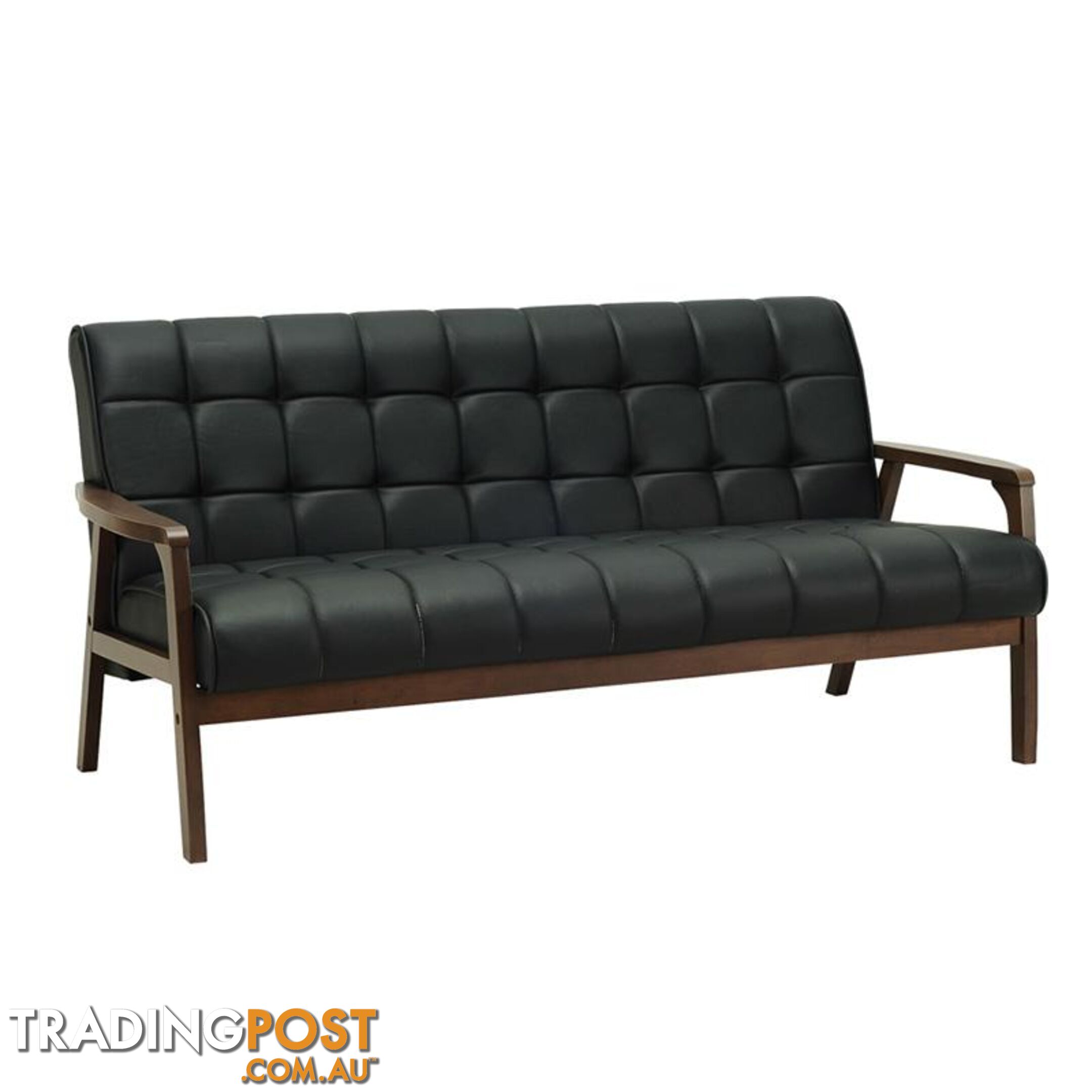 TUCSON 3 Seater Sofa in Black - 233035 - 9334719006796