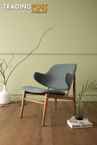 VERONIC Lounge Chair - Cocoa & Nile Green - 231247 - 9334719002200