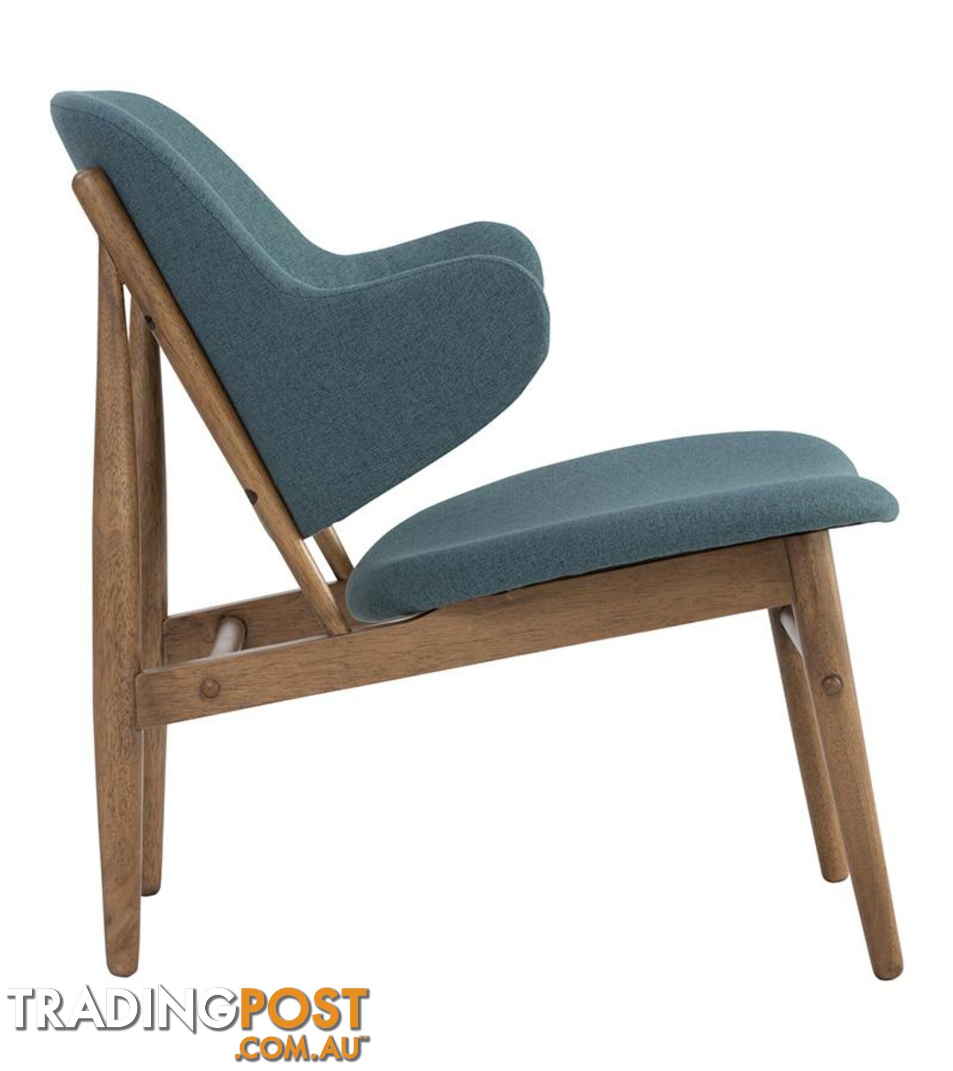 VERONIC Lounge Chair - Cocoa & Nile Green - 231247 - 9334719002200