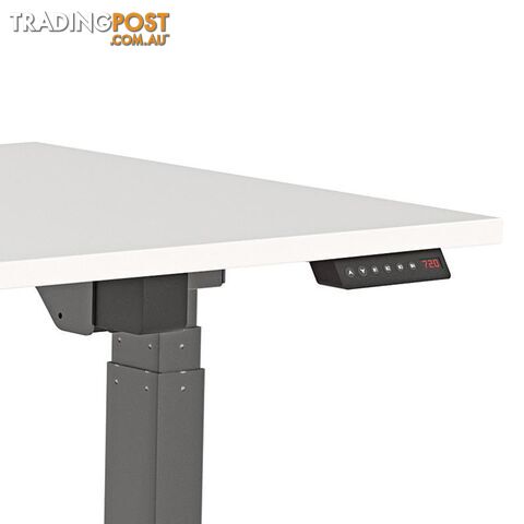 AGILE PRO Electric 2 Column Sit Standing Desk - 1200mm to 1800mm - White & White - OG_AGE2SSD163