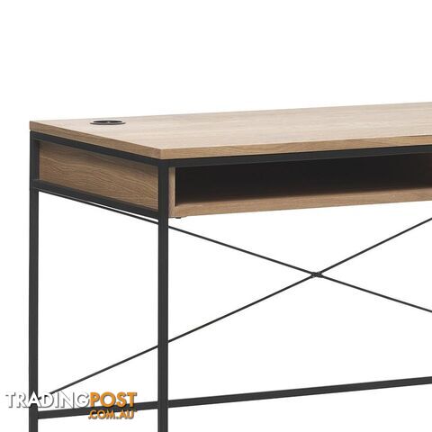 RIVOLI Study Desk 120cm -  Natural & Black - 43331020 - 5704745097053