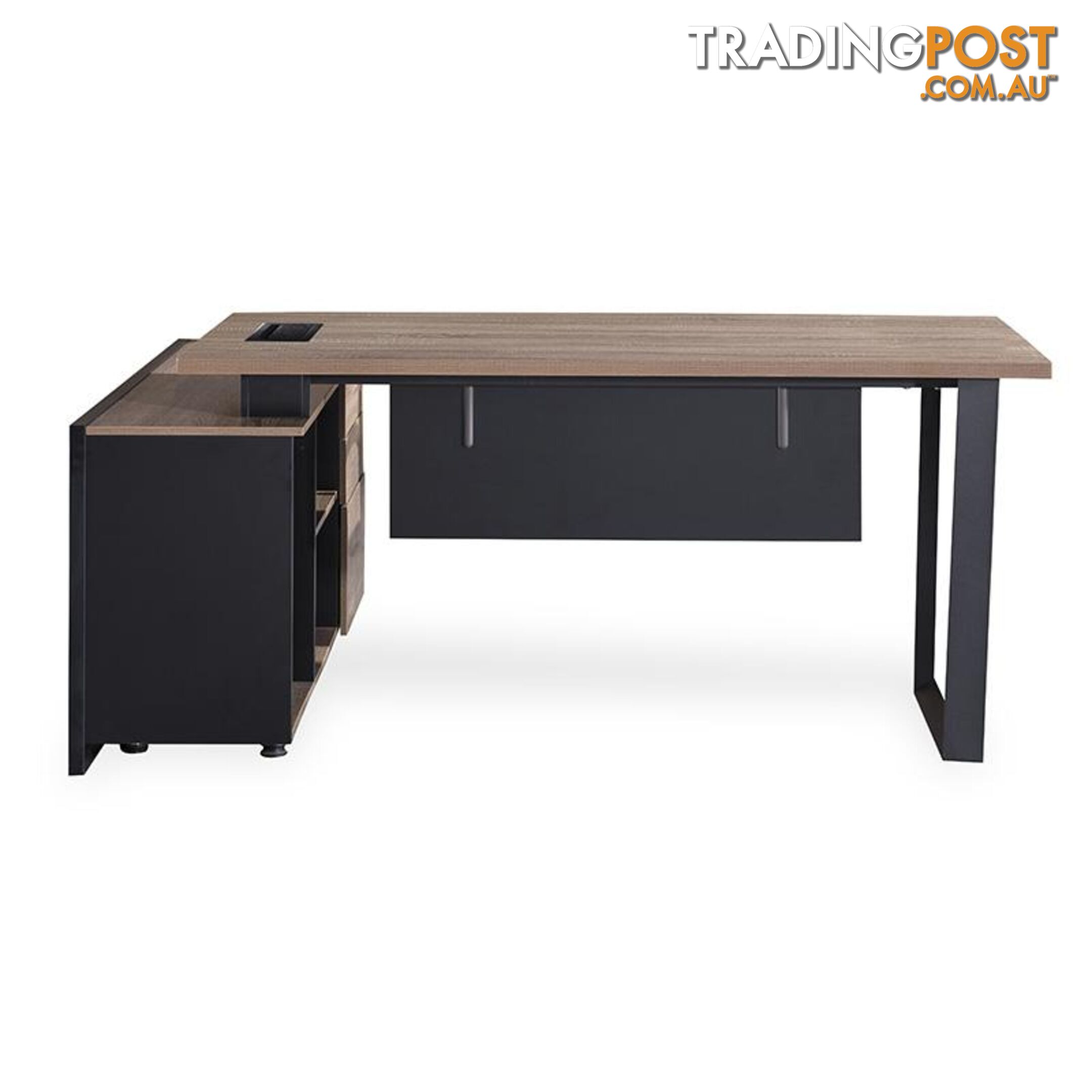 ADRIANO Executive Office Desk with Right Return 1.8M - Light Brown - WF-EW003-R - 9334719003832