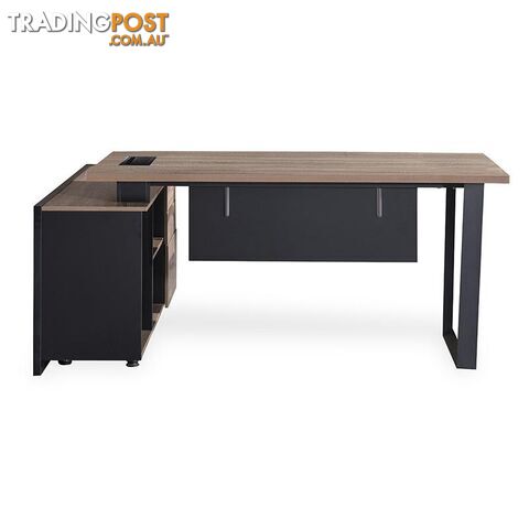 ADRIANO Executive Office Desk with Right Return 1.8M - Light Brown - WF-EW003-R - 9334719003832