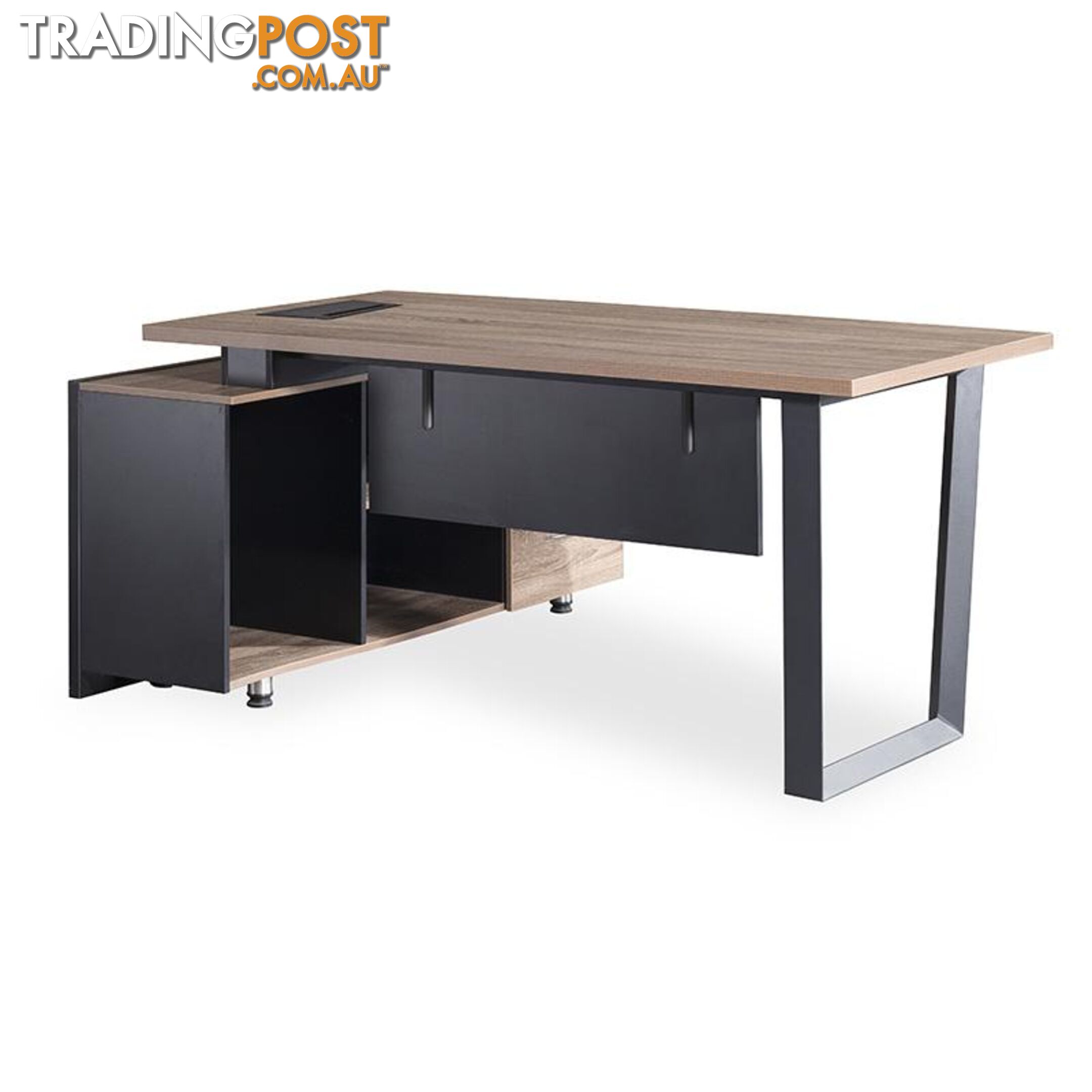 ADRIANO Executive Office Desk with Right Return 1.8M - Light Brown - WF-EW003-R - 9334719003832