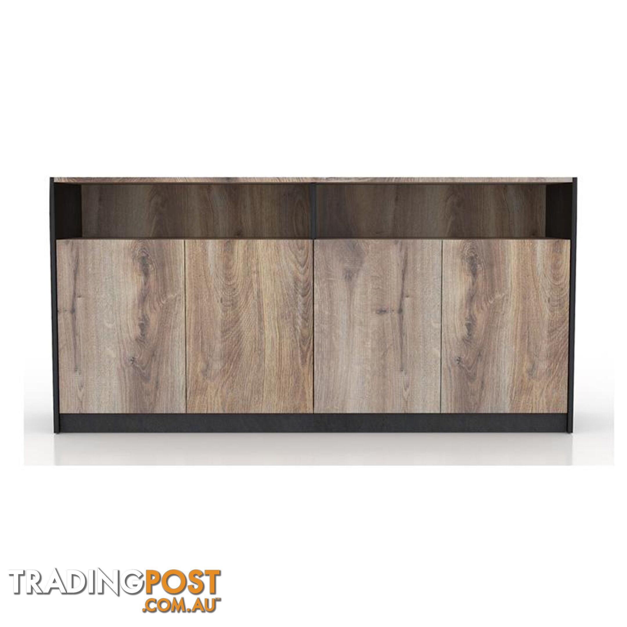 ARTO Credenza Cabinet Large 1.57M - Warm Oak & Black - WF-NWS006 - 9334719004334