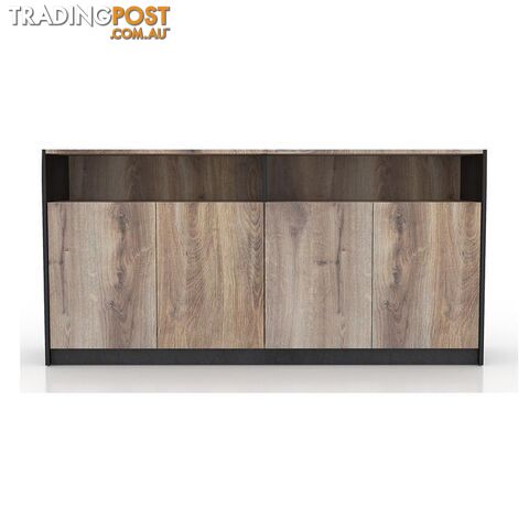 ARTO Credenza Cabinet Large 1.57M - Warm Oak & Black - WF-NWS006 - 9334719004334