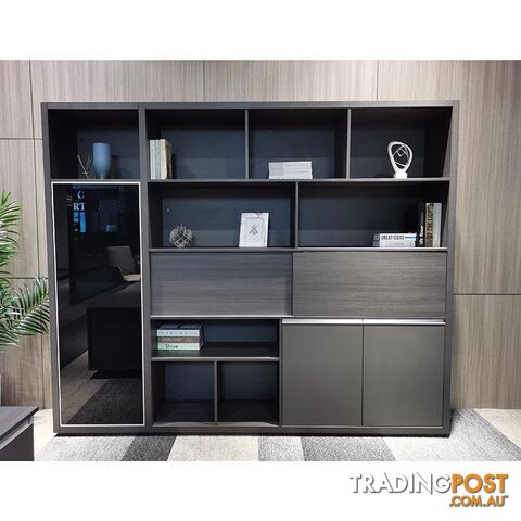 MATEES Display Unit 2.4M - Grey/ Brown - DF-BJSS0224 - 9334719010069