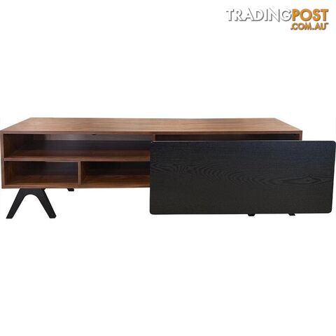 BROOKS TV Entertainment Unit 1.8M - Walnut - MI-BH376 - 9334719006581