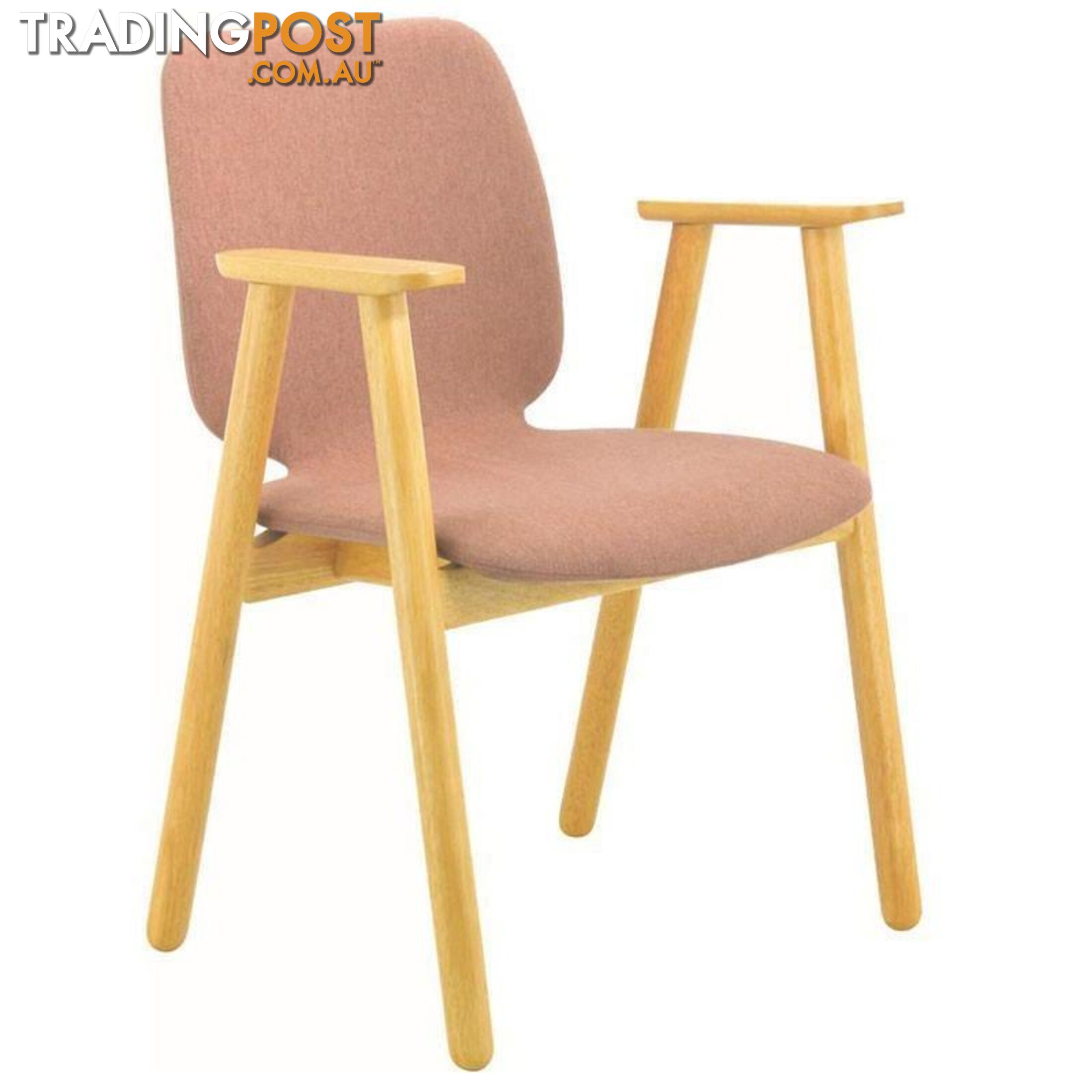 MISSIE Arm Chair - Oak + Burnt Umber - 241036 - 9334719008011
