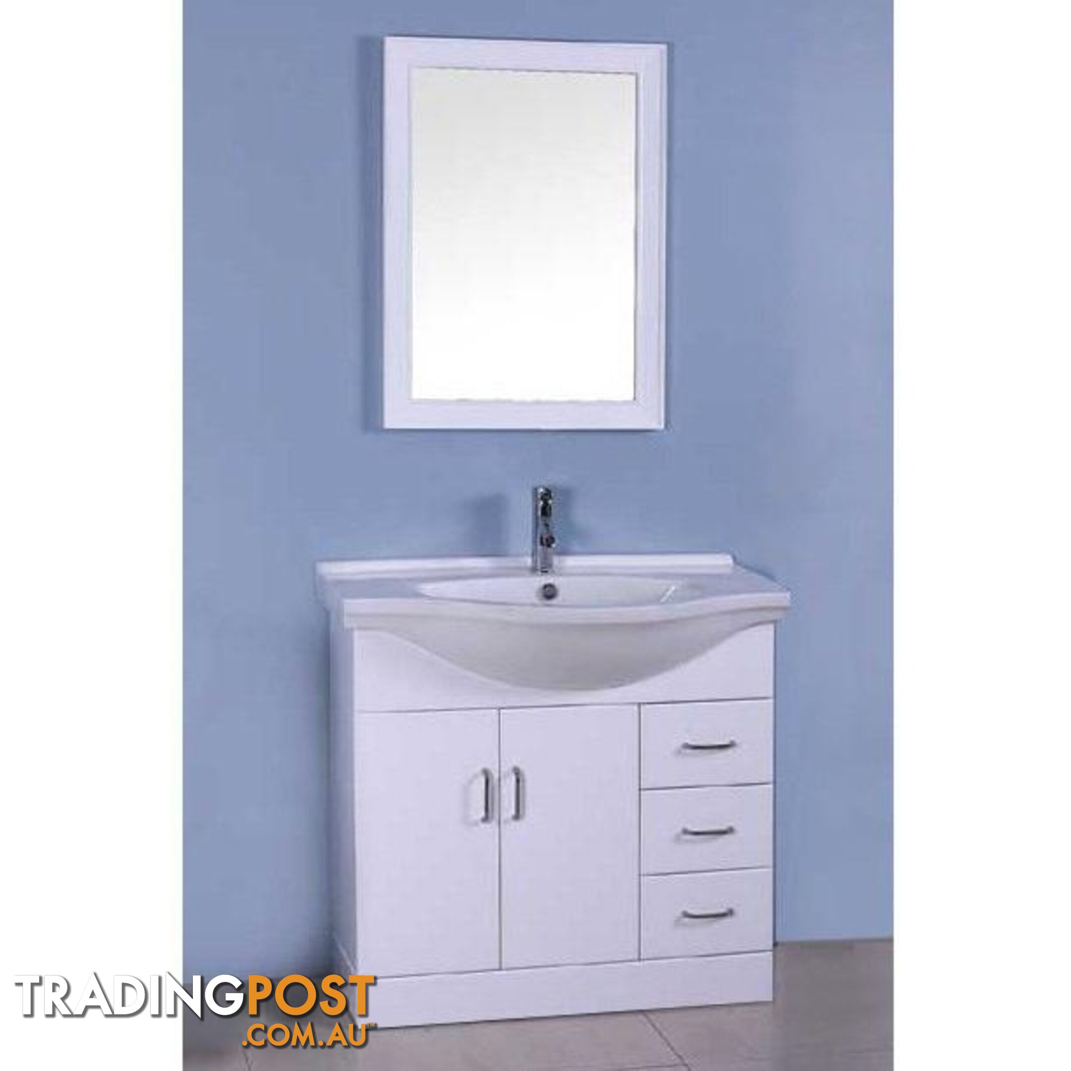 Single White Bathroom Vanity - XDF004 - 9334719000411