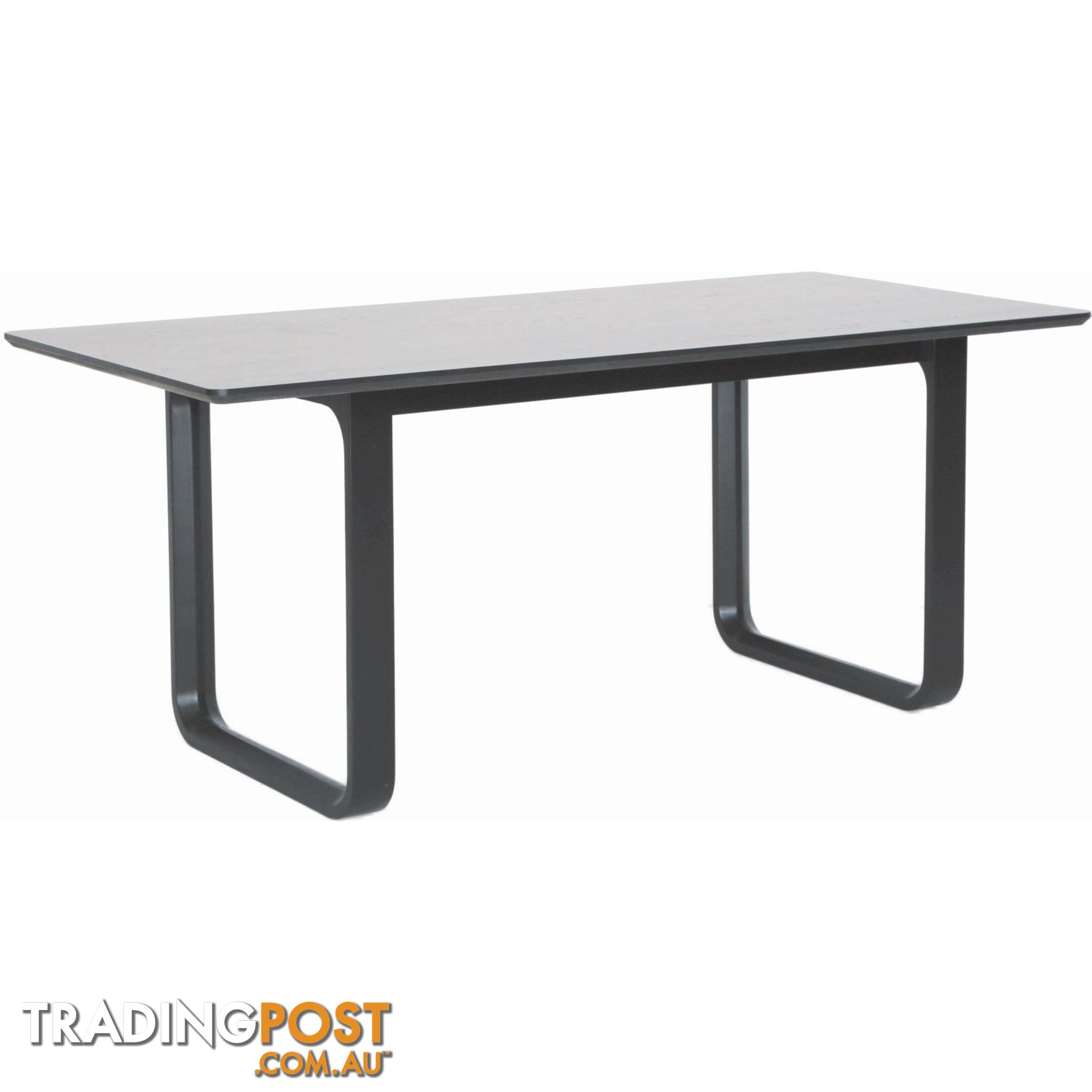 ULMER Dining Table 180cm - Black Ash & White Grey - ULMER18_DT114-164 - 9334719003566