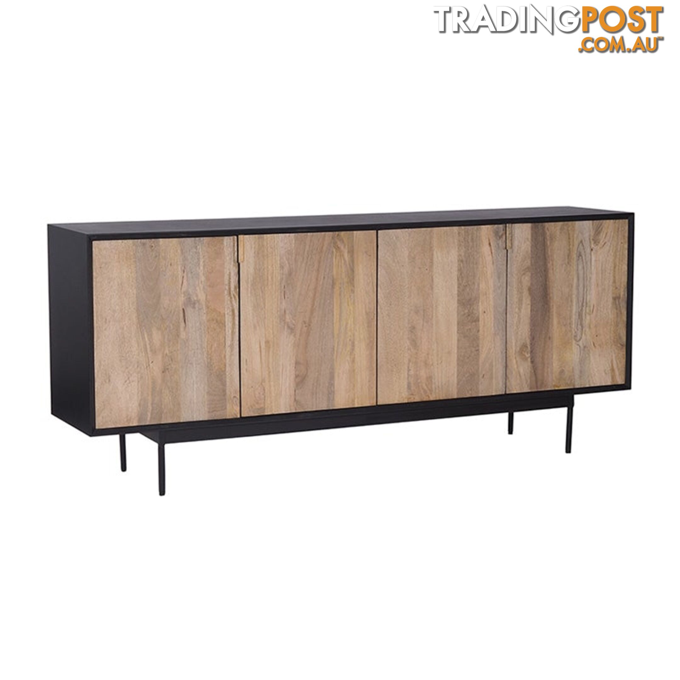 RADLEY Sideboard 180 cm Solid Mango Wood - Natural & Black - LX-2104 - 9334719011943