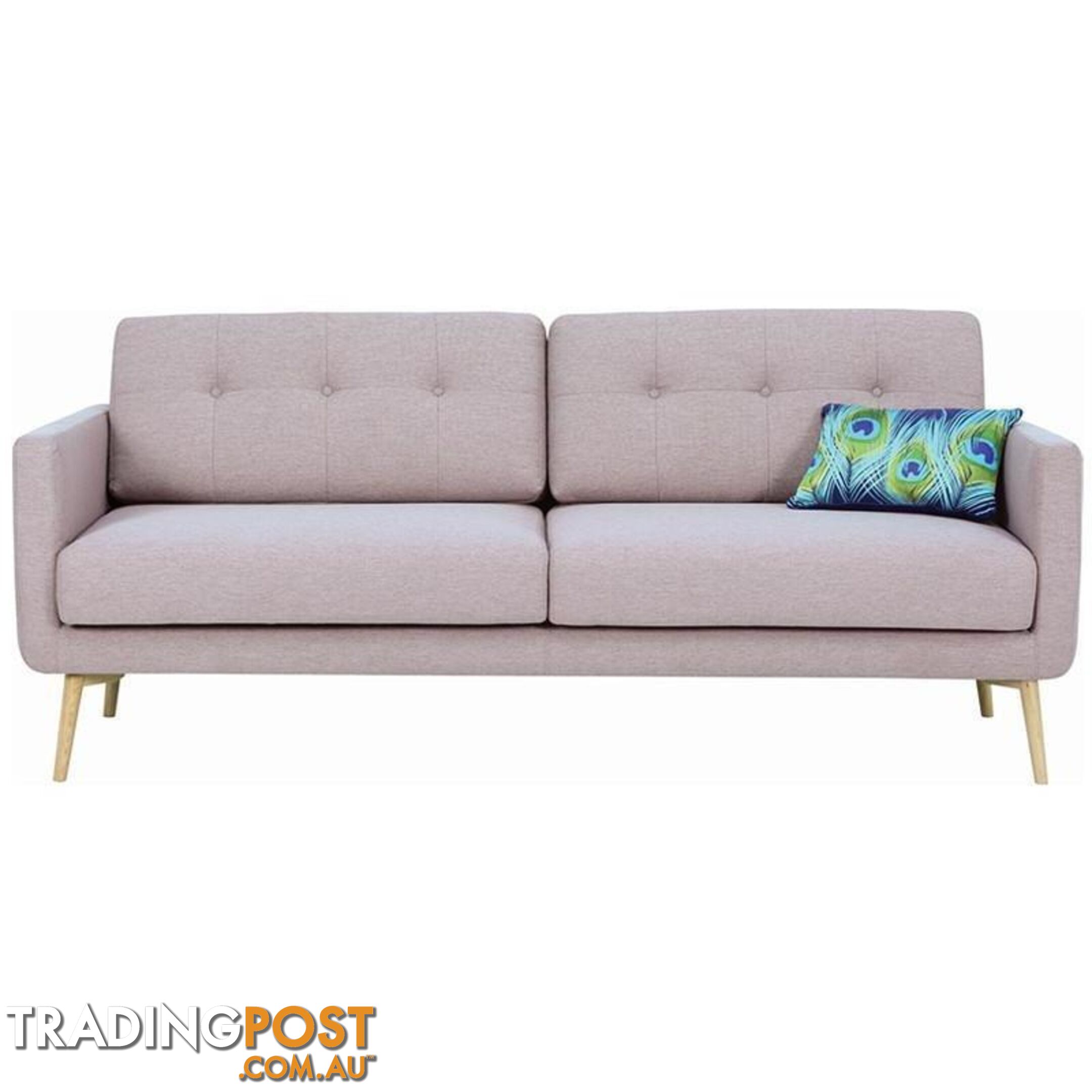 STREAM 3 Seater Sofa - Oak Brown - Royaal Range - 233020 - 9334719006758